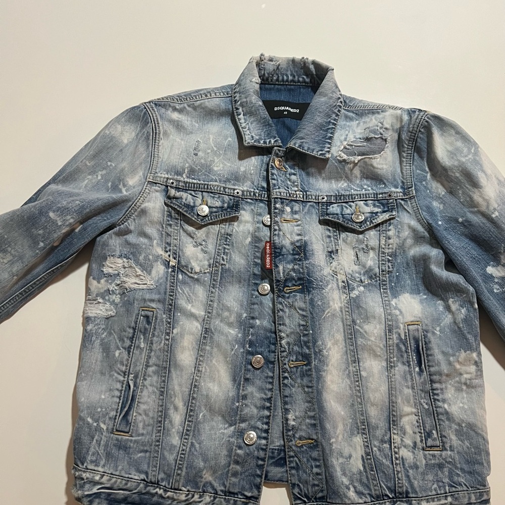 DSQUARED2 Blue Lightweight Denim Jacket